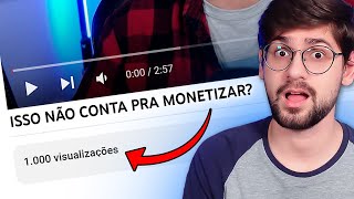 Que tipo de visualização conta para monetizar no YouTube?