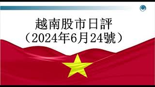 抛售大潮突襲，越指暴跌近 30 點.請大家觀看2024年06月24號越南股市日評