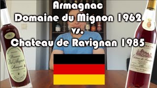 Armagnac - Chateau de Ravignan vs. Domaine du Mignon 1962