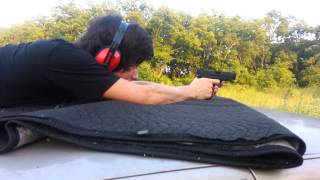 Springfield Armory XDM 9 vs man steel plate 75yrds