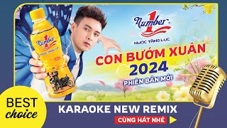 [OFFICIAL KARAOKE] CON BƯỚM XUÂN 2024 | HỒ QUANG HIẾU x NUMBER ONE | Tone nam  - Beat chuẩn