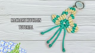 DIY KEYCHAIN TUTORIAL, Macrame Keychain, Tutorial Membuat Gantungan Kunci Talikur, Keyring