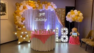 18th B'Day Balloon Decor 🎈| Party Host 🤠 | Game 🎁 | Dance💃 | Dj 🎧 | tattoo 🎨 | sp.event.management22