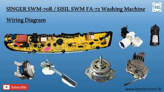 SINGER SWM 70-R / SISIL SWM FA-72 Washing Machine Wiring Diagram  = AW 9908