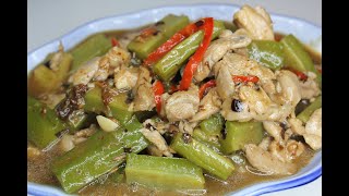 Black bean chicken w bittergourd | Recipe | Easy recipe | Cook | Cooking | ASMR