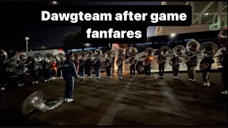 Dawg team ( jsu tubas ) after game fanfares 23-24