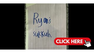 Ryan's Sukkah VIDEO