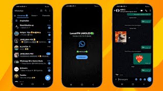 SAIU! NOVO WHATSAPP AMOLED LITE COM FUNÇÃO DE EDITAR AS MENSAGEM,EMOJIS IOS 16.4