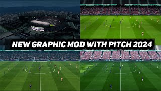 PES2017 | NEW GRAPHIC MOD WITH PITCH 2024 X BROADCAST CAMERA