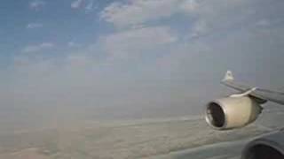 Etihad Airways A340-500 Landing in Abu Dhabi