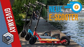 NEUE ePowerFun E-Scooter | EPF-1 Pro RED & BLUE | Der Herbst wird BUNT! (Test & Review)