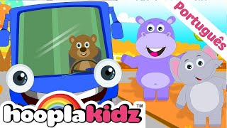 A Roda Do Ônibus Azul | Músicas Infantis 🚙 | HooplaKidz Brasil