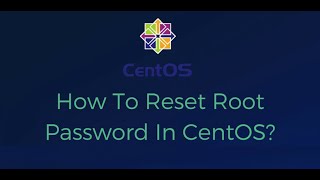 Сброс root пароля в Centos