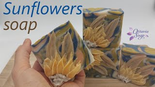 Sunflowers Soap in the style of Van Gogh - SUBTITLED