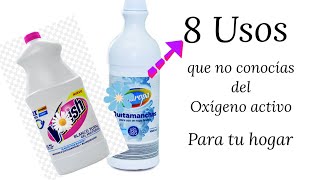 Blanquear ropa / Sacar manchas / Eliminar hongos / limpiar pisos etc USOS DEL OXIGENO ACTIVO