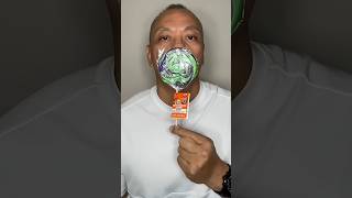 👂🏻ASMR AMOS HALLOWEEN INSECT DECORATED LOLLIPOP CANDY "THE CATERPILLAR" AND EATING SOUNDS👂🏻 #shorts