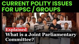 Joint parliamentary committee| current polity