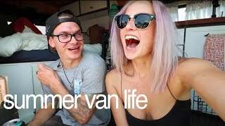 the WILDEST DAY of SUMMER! | a van life tailgate