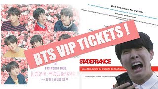 GETTING TICKETS FOR BTS SPEAK YOURSELF TOUR IN FRANCE