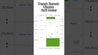 Denah Rumah Ukuran 8x11 Meter #denahrumah #rumah #desianrumah