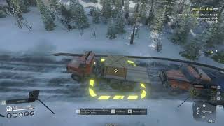 Snowrunner NoDLC NoMOD Hardmode ep48 :Mountain Delivery :Mountain Maze :Environmental Issue ........