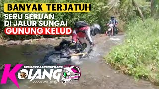 BANYAK TERJATUH !! Seru Seruan di Jalur Sungai Menuju Gunung Kelud !! (Vlog Andika Kolang)