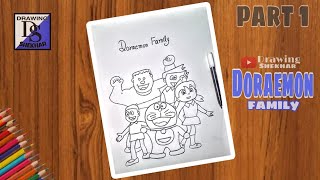 PART-१ How to draw Doraemon family.🥰 #drawingshekhar 2023