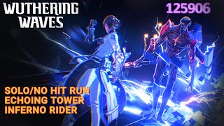 Solo Xiangli Yao vs Level 90 Inferno Rider | Hazard Zone, Echoing Tower v1.3 | No Hit Run