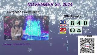 [LIVE] PCSO 2:00 PM DRAW - NOVEMBER 24, 2024 LOTTO RESULTS