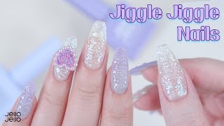 [ENG] 젤로젤로 Ι 지글지글하게 포인트💜 셀프네일 Ι Jiggle Jiggle Nails