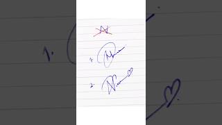 N Letter Signature Style #shorts #viral #trending #signature #sign #nameartsworld