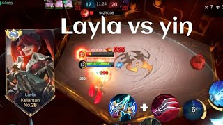 LAYLA VS YIN VS MIYA❗BUILD ONE SHOT ENEMY DELETE! YIN LOCK LAYLa | build top 1 global Layla