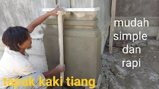 Cara relif tapak kaki tiang dengan ukuran 80cm#senimanmuda