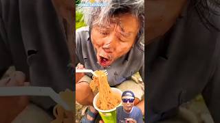 MIE KAKEK TUMPAH ⁉️ YA UDAH KAKEK AMBIL LAGI #funny #mukbang #shorts #dubbing #makan #funny