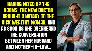 Having mixed up the rooms, the new doctor brought a notary to the sick wealthy woman 1