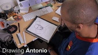 Drawing Antonio :  A Comic Book Artist Portrait