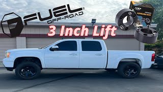 GMC Denali 3 inch lift. Fuel Wheels and Spacers!