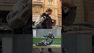 in moto con l’amico che porta sfiga