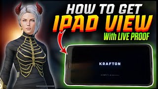 how to get ipad view in pubg mobile | ipad view in android | 🔴live proof | Newsop93|PUBGM