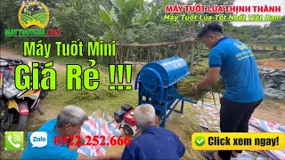 Máy Tuốt Lúa Mini Sàng Rung Mới Nhất 2022 - New Mini Thresher