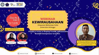 Webinar Kewirausahaan dalam Rangka Diesnatalis HIMAFI yang ke-38th