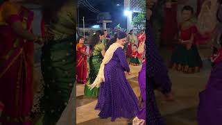 Ladies dance steps during batukamma