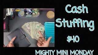 CASH STUFFING MINIS | CASH ENVELOPE STUFFING | MIGHTY MINI MONDAYS |