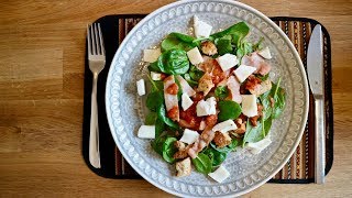 Spinat Salat Schnell einfach und Gesund