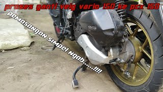 Ganti Rem Cakram Ke Tromol PCX 150 Pakai Velg Vario 150