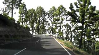 Driving on La Palma in Las Canarias