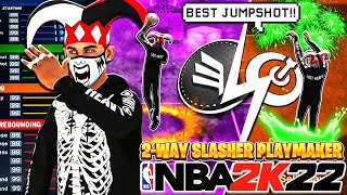 MY *NEW* 99 2-WAY SLASHER PLAYMAKER BUILD IS THE MOST OVERPOWERED ISO BUILD in NBA 2K22! BEST BUILD!