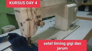 kursus mekanik mesin jahit DAY 4 setel timing gigi dan jarum