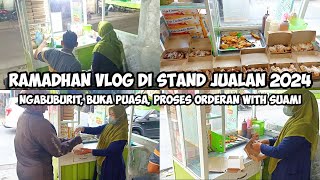 SERU BANGET AKTIVITAS IBU RUMAH TANGGA DI BULAN RAMADHAN DI STAND JUALAN WITH SUAMI