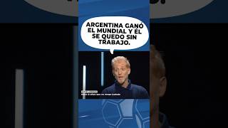 Este periodista anti Messi se quedó sin trabajo cuando argentina ganó el mundial #messi #futbol #cr7